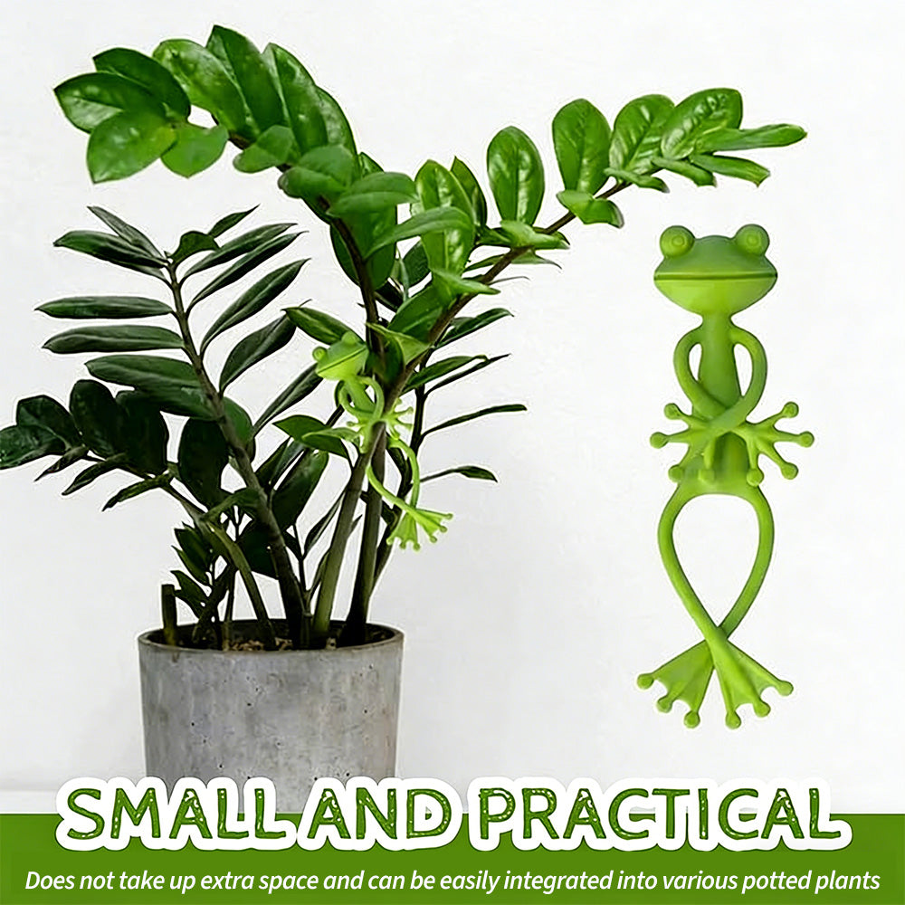 Plant Clips Frog-Shaped Weather-Resistant Set of 5