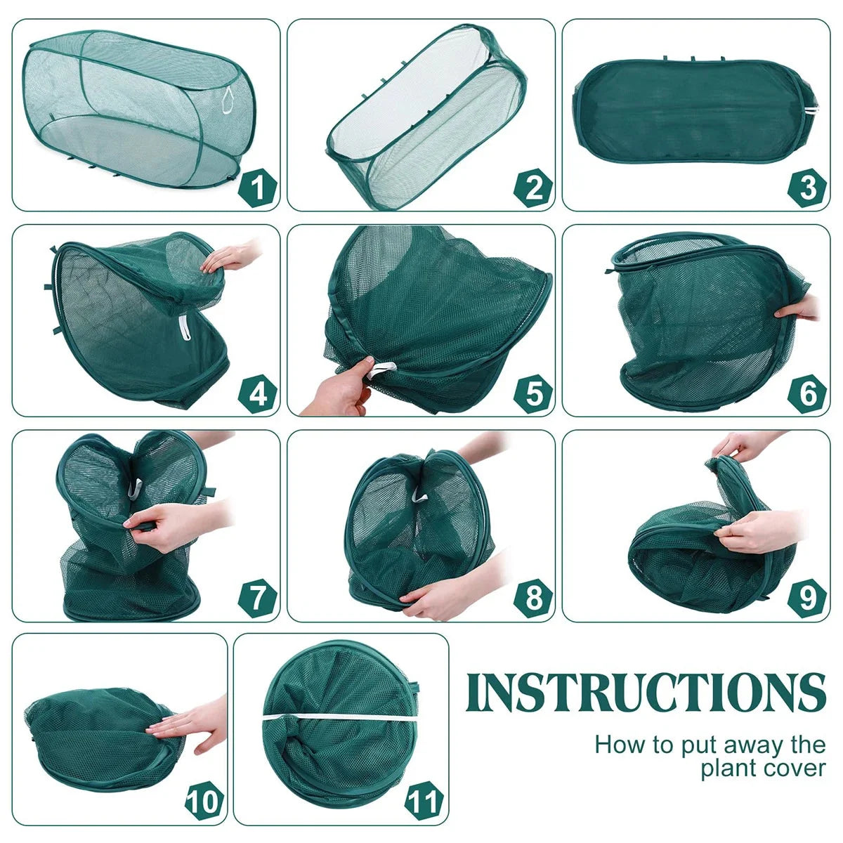 Plant Protection Net Pop-Up & Foldable Breathable Mesh