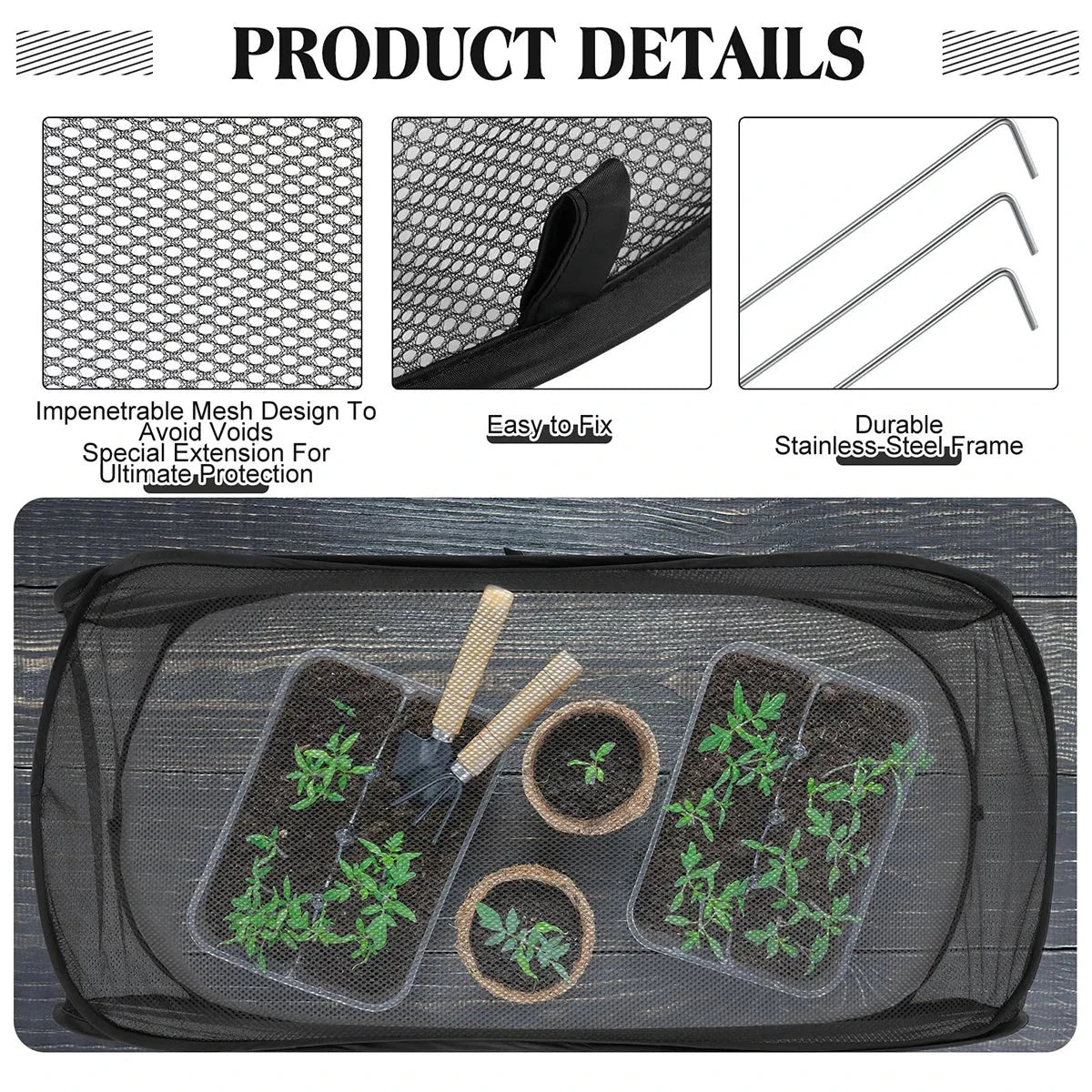 Plant Protection Net Pop-Up & Foldable Breathable Mesh