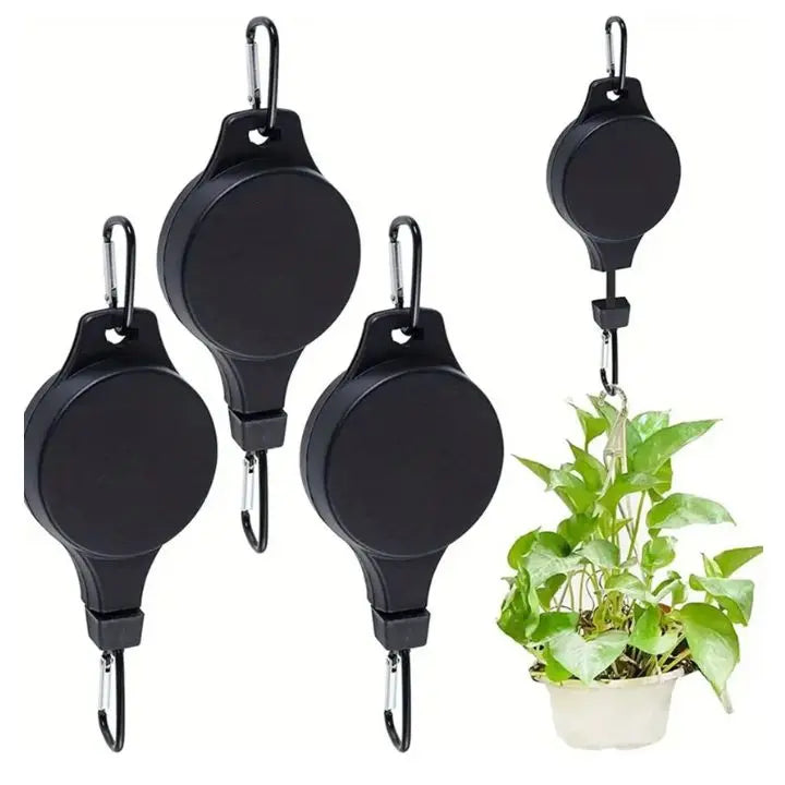 Plant Pulley System Ceiling-Mount Adjustable Set of 4