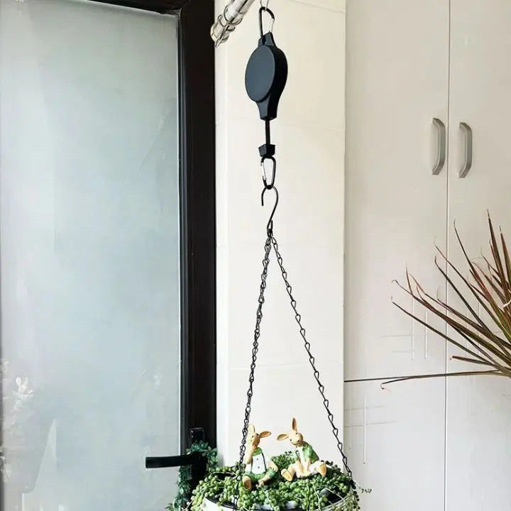 Plant Pulley System Ceiling-Mount Adjustable Set of 4