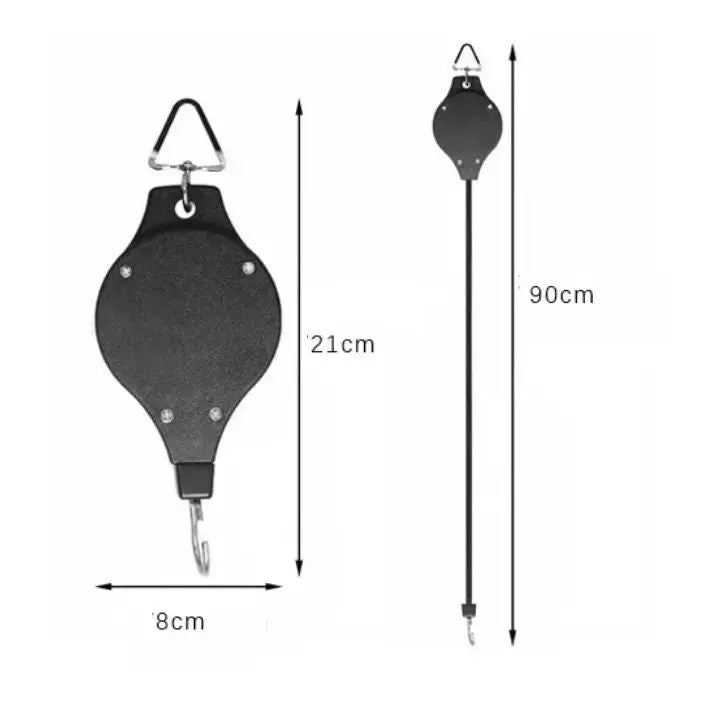 Plant Pulley System Ceiling-Mount Adjustable Set of 4
