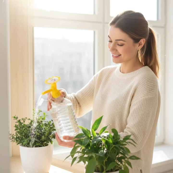 Plant Watering Bottle Attachment Precise Flow Set of 6
