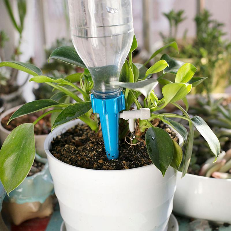 Plant Watering Stakes Adjustable Drip Valve Set of 6