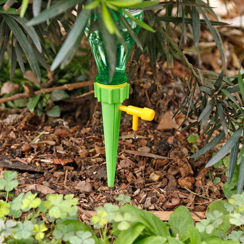 Plant Watering Stakes Adjustable Drip Valve Set of 6