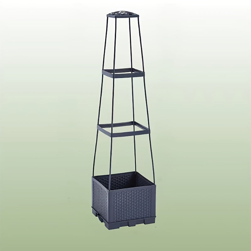 Planter Box Self-Watering Reservoir & Trellis