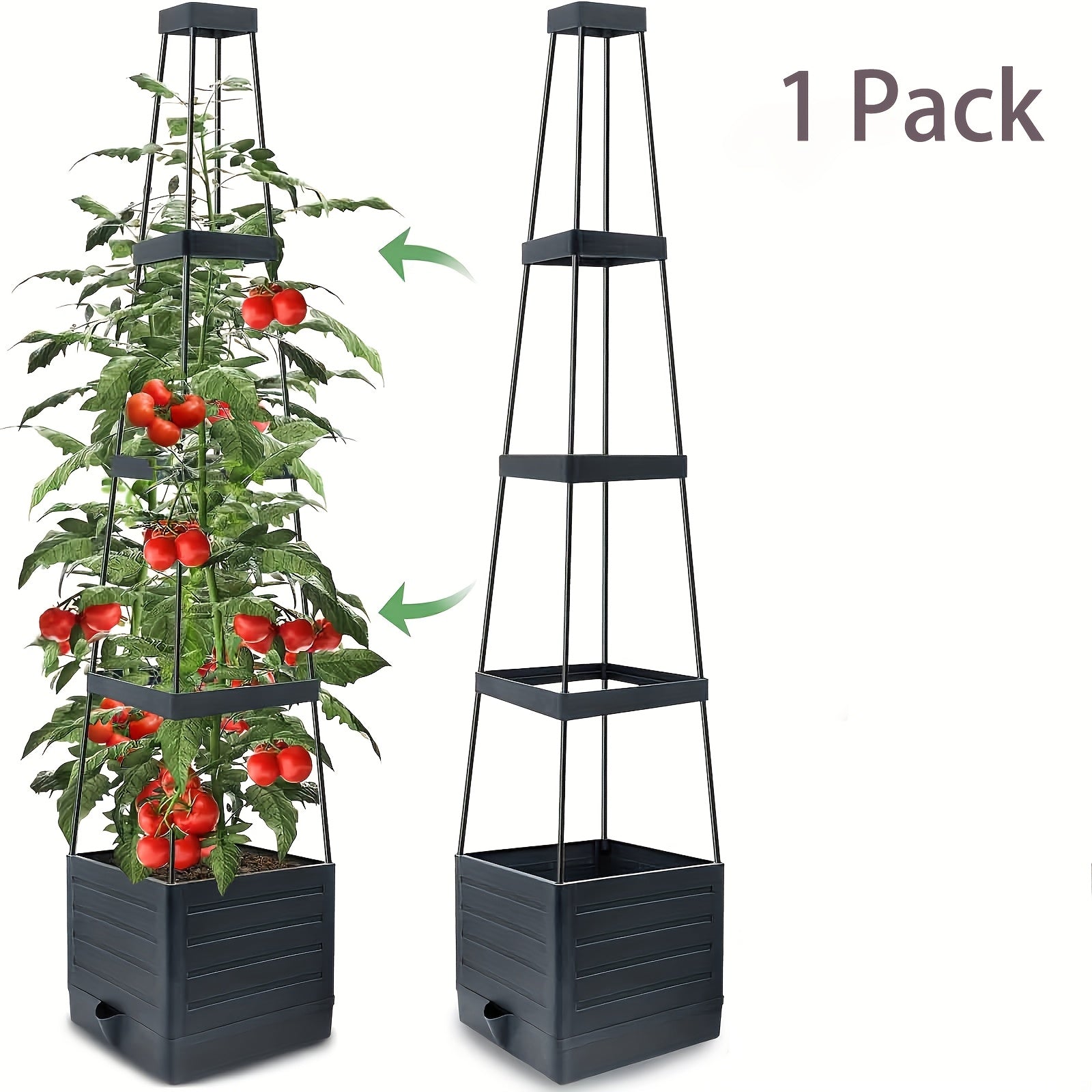 Planter Box Self-Watering Reservoir & Trellis