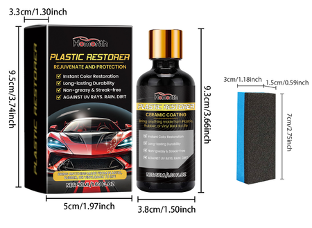 Plastic Protectant Ceramic Coating Restores Color