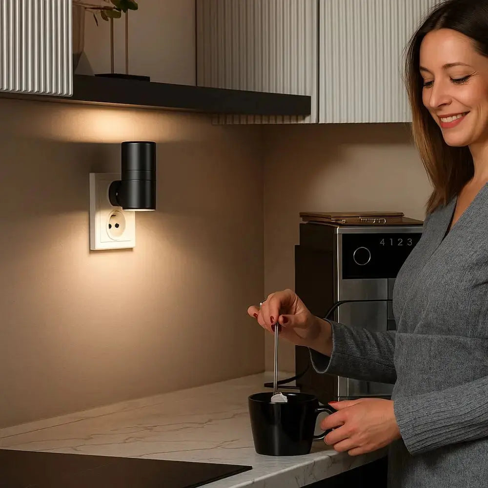 Plug-In Night Light Automatic Dusk Sensor Stepless Dimming