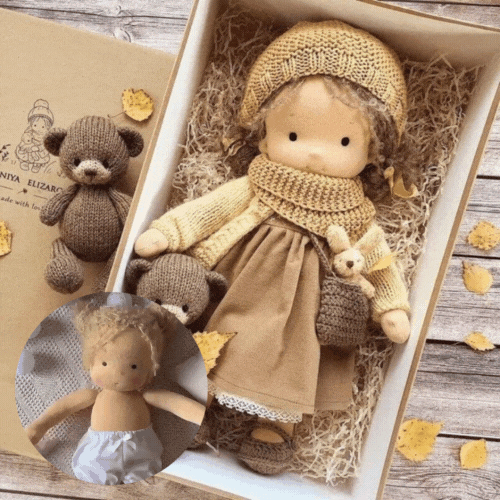 Plush Doll Handmade Soft Eco-Friendly