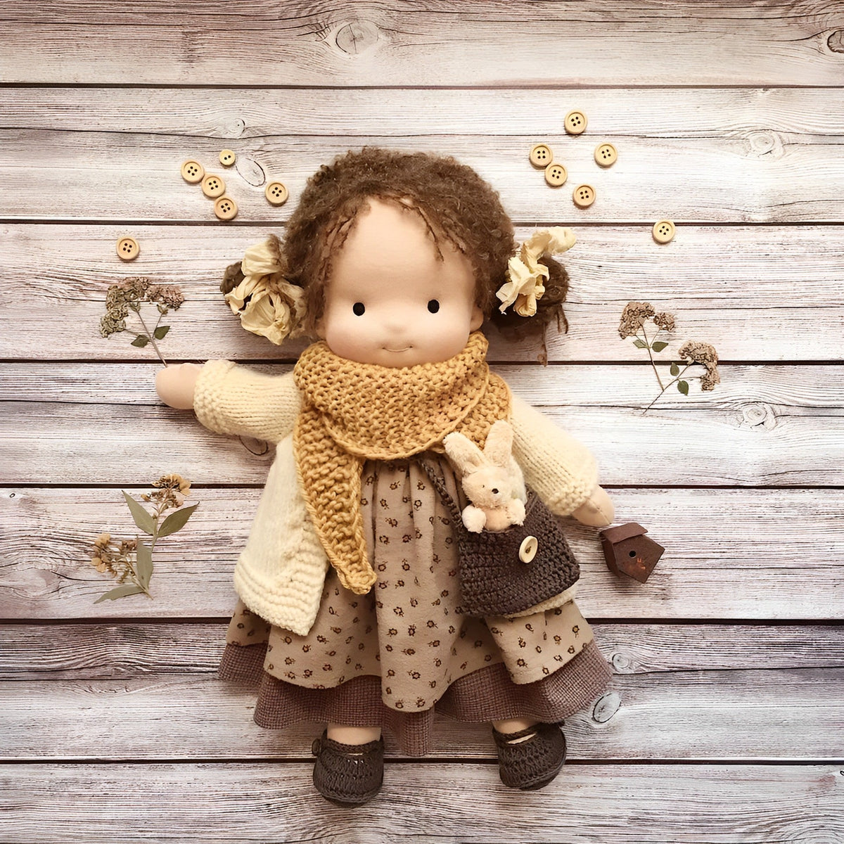 Plush Doll Handmade Soft Eco-Friendly