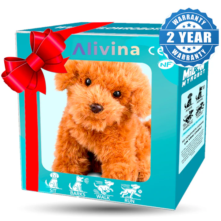 Plush Puppy Toy Interactive Movement & Sound Rechargeable
