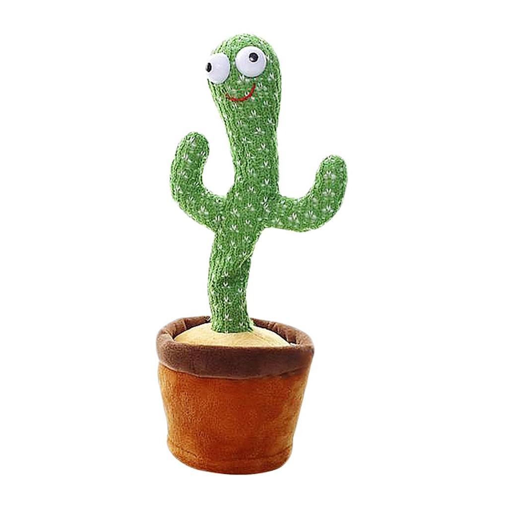 Plush Toy Cactus Dancing 120 Songs Recordable LED Lights