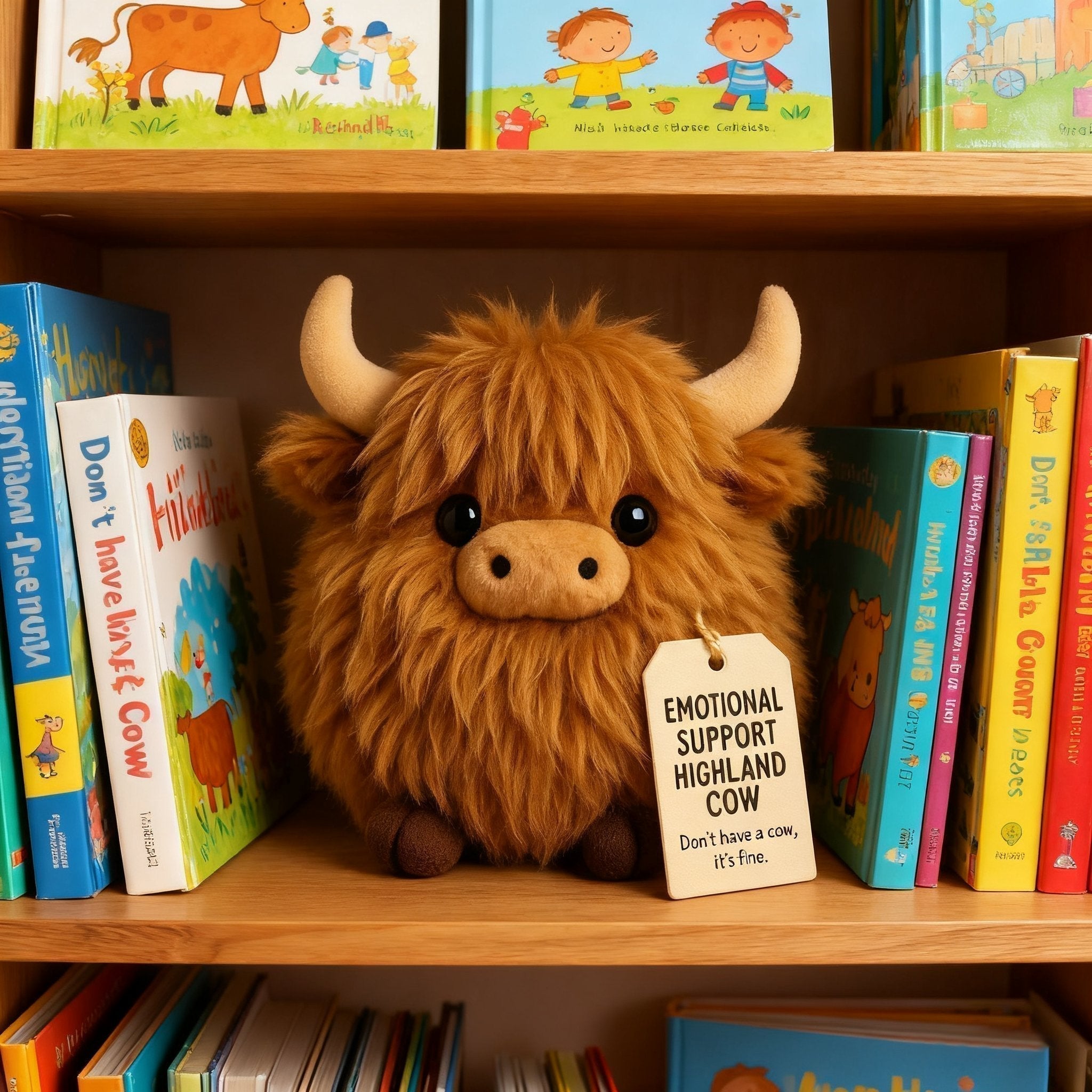 Plush Toy Highland Cow Ultra-Soft With Inspiring Tag