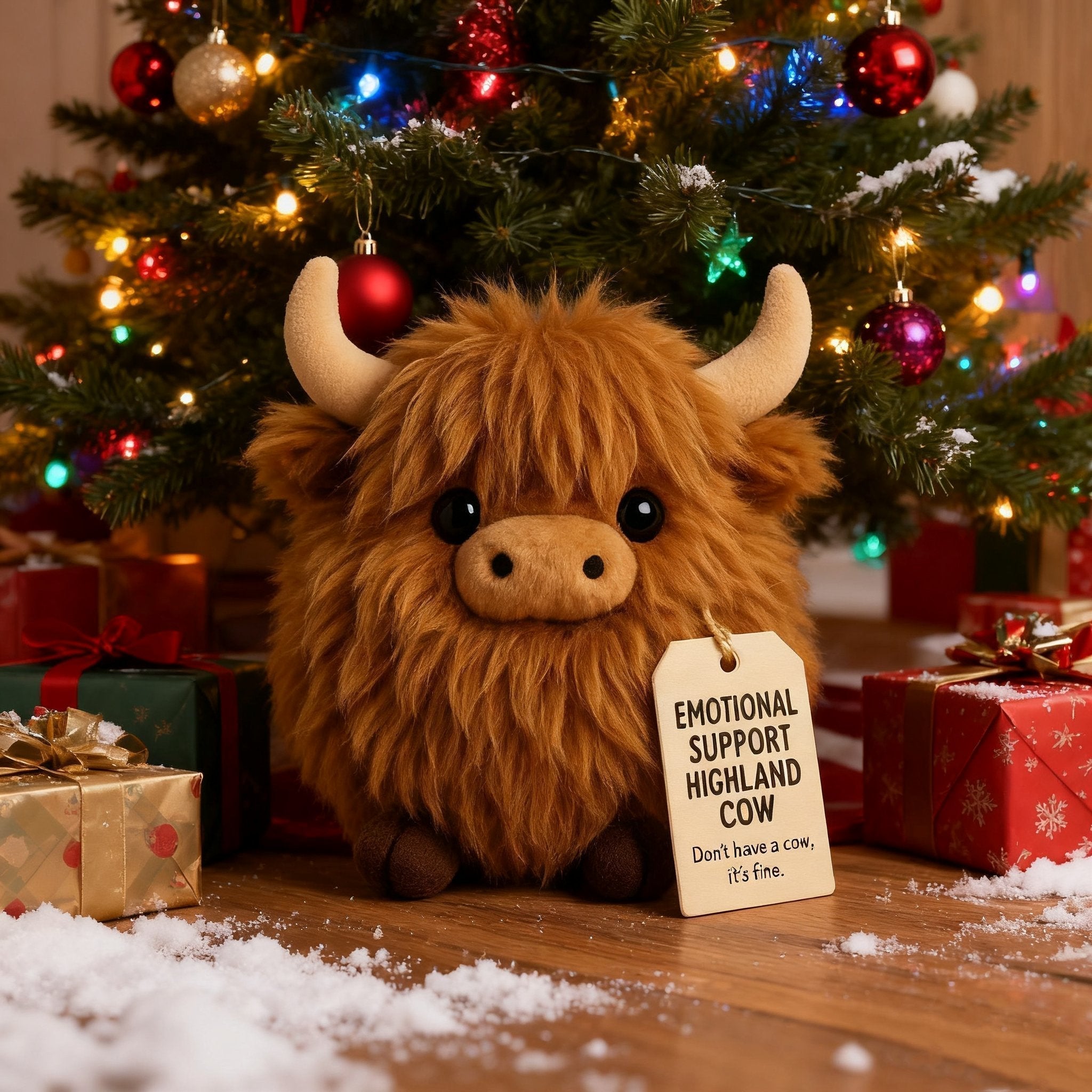 Plush Toy Highland Cow Ultra-Soft With Inspiring Tag