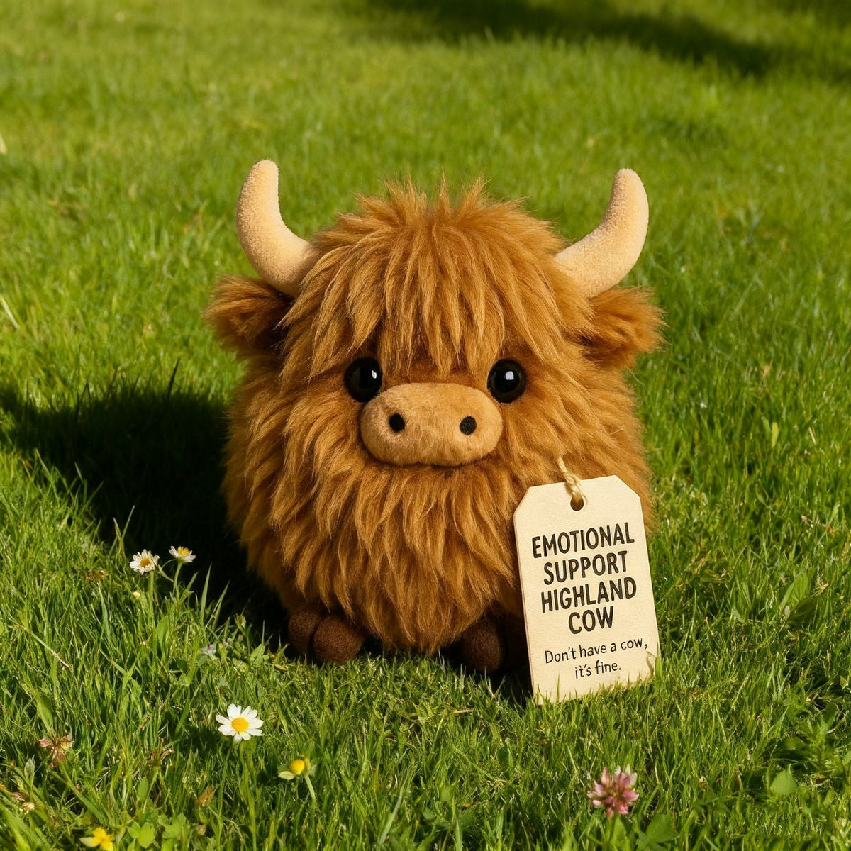 Plush Toy Highland Cow Ultra-Soft With Inspiring Tag
