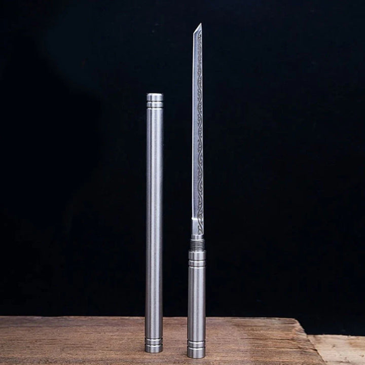 Pocket Knife Set Retractable Stainless Steel Set of Two