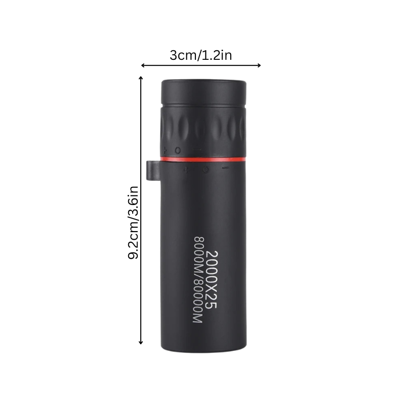 Pocket Monocular 2000x25 HD Phone Holder