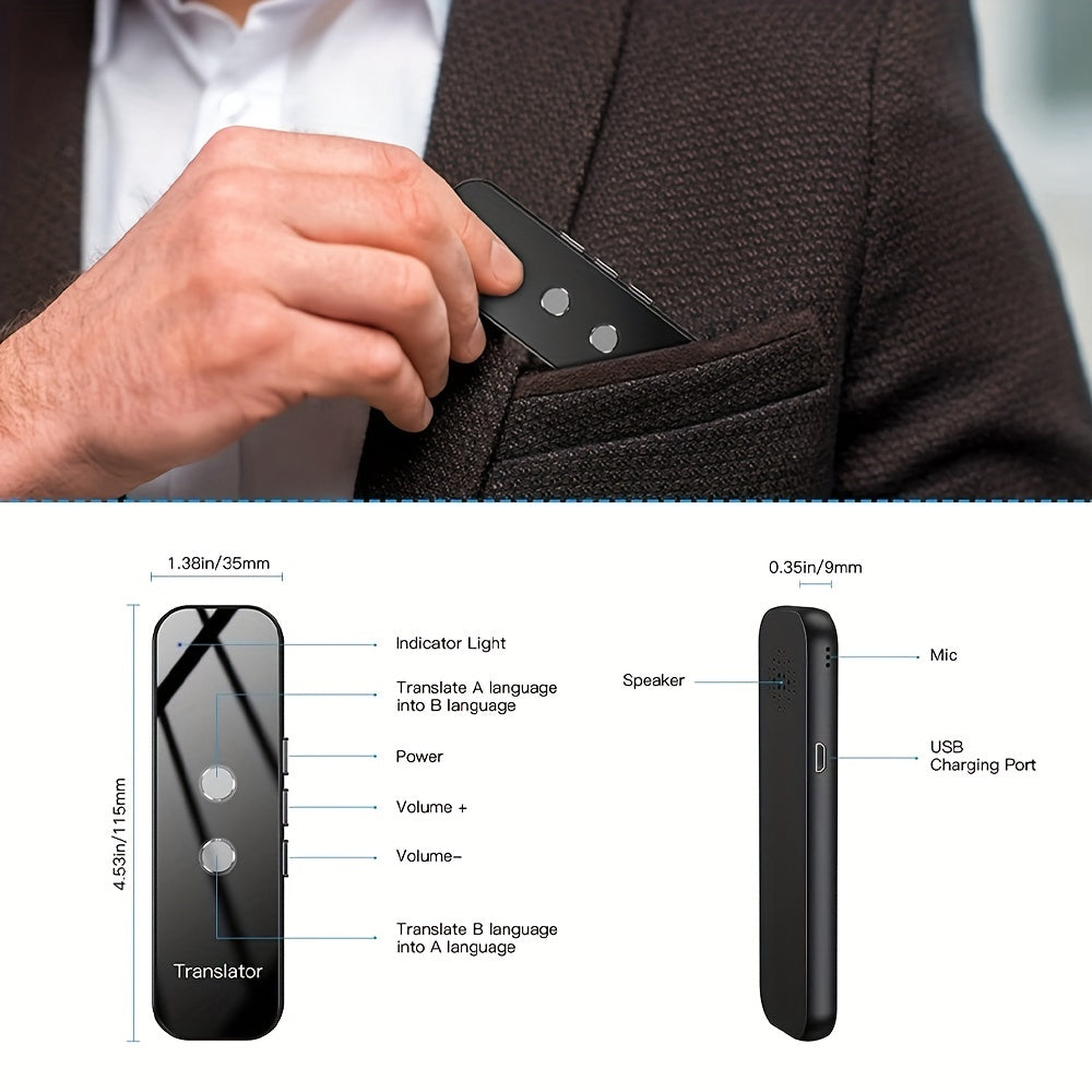 Pocket Translator Two-Way 137 Languages Wi-Fi & USB Rechargeable