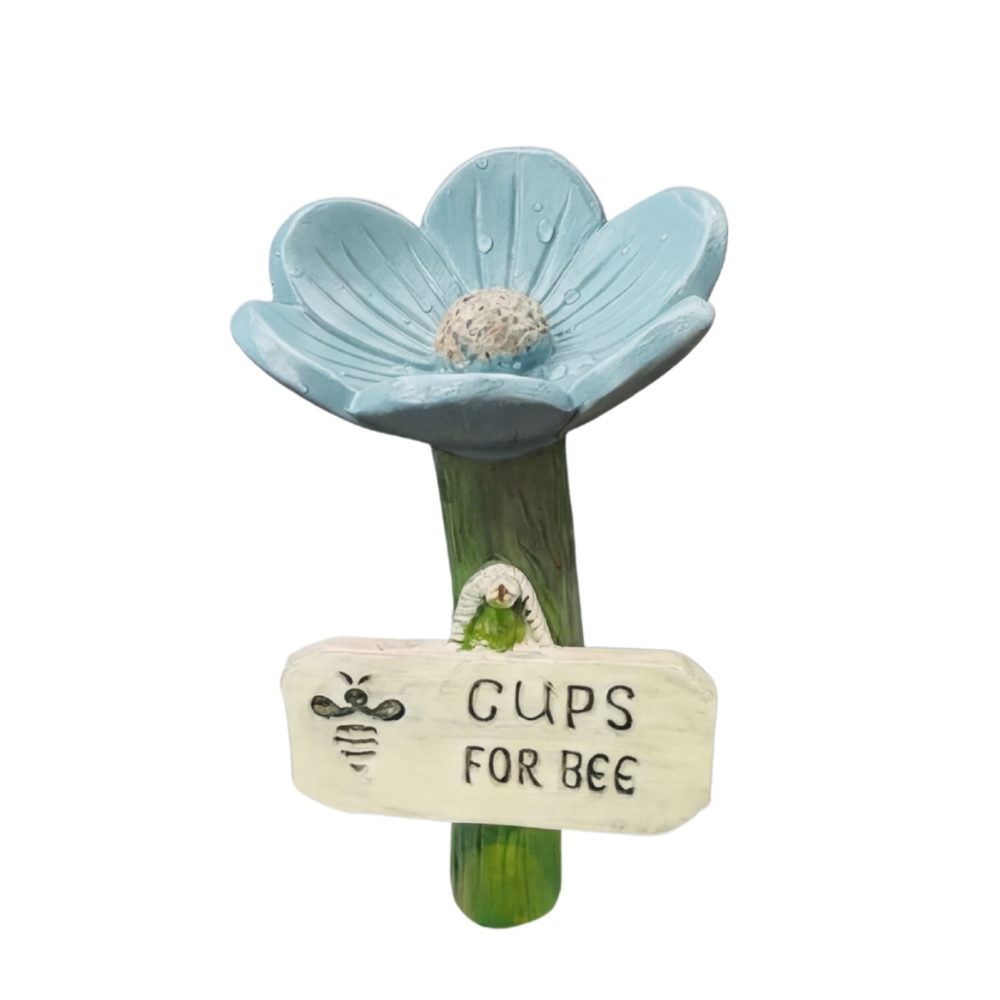 Pollinator Waterer Hand-Painted Weatherproof Resin