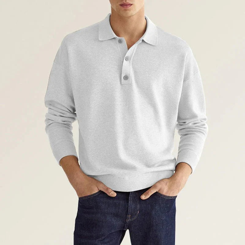 Polo Shirt Long-Sleeve 100% Cotton