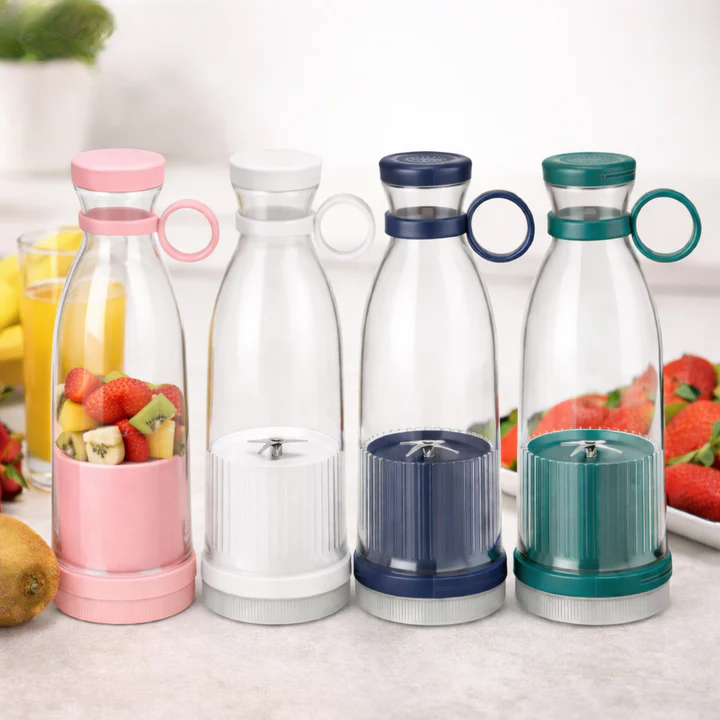 Portable Blender Bottle USB Rechargeable Stainless Steel Blades