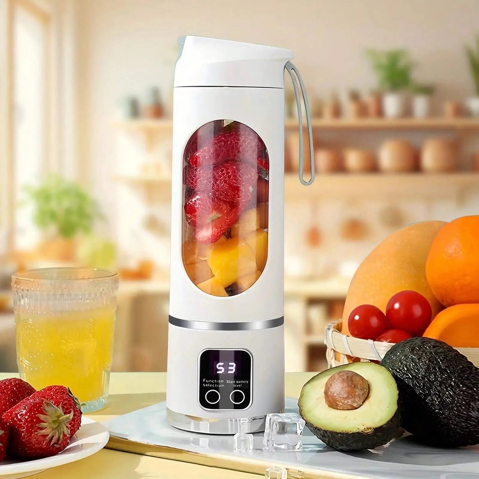 Portable Blender Rechargeable USB-C 450ml Stainless Steel Blades