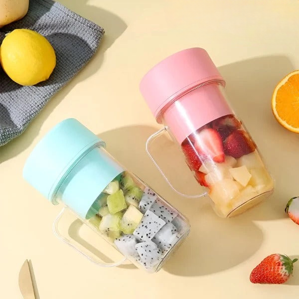 Portable Blender USB Rechargeable Leak-Proof Stainless Steel Blades