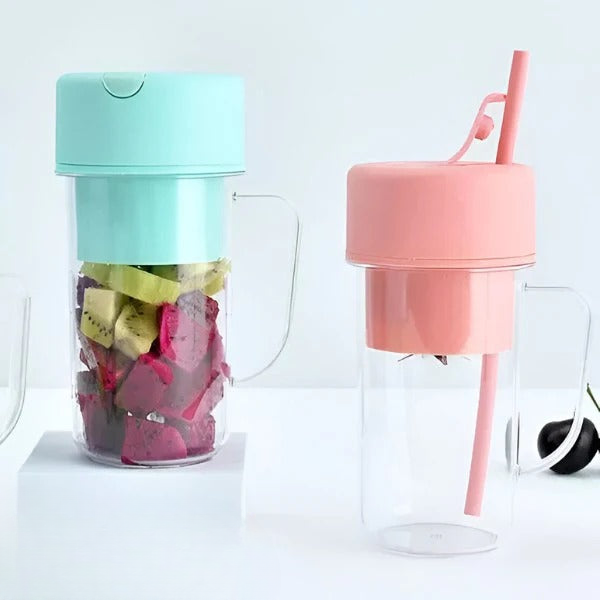 Portable Blender USB Rechargeable Leak-Proof Stainless Steel Blades