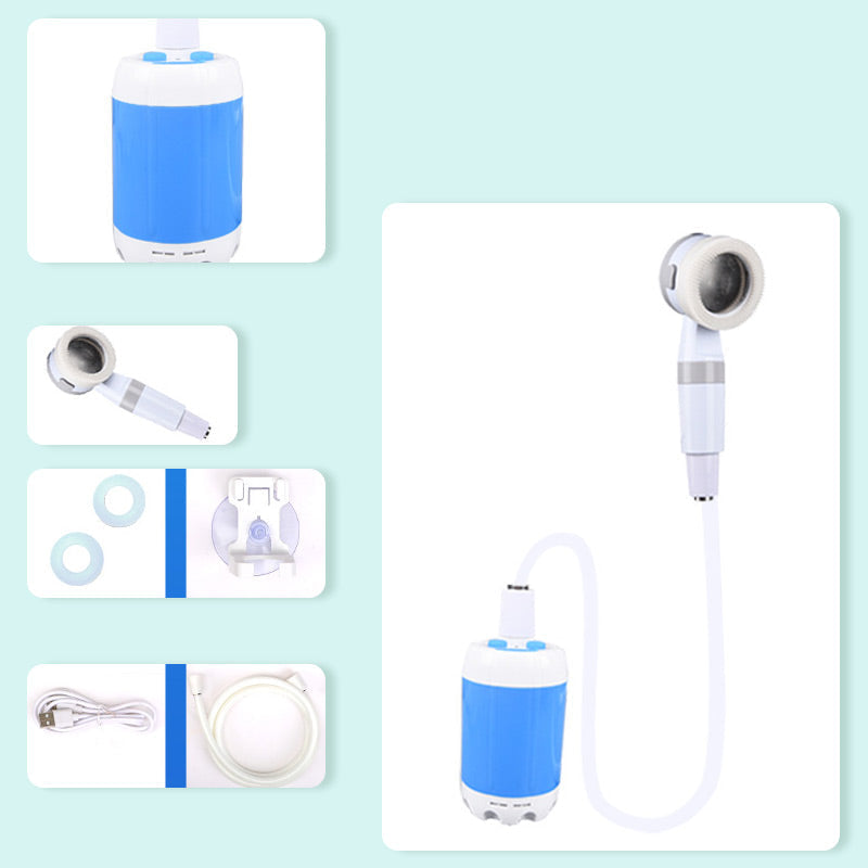 Portable Camping Shower Rechargeable Waterproof Dual Spray Modes
