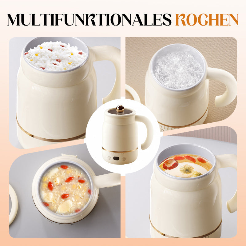 Portable Electric Mug Ceramic Nonstick Adjustable Temp Control