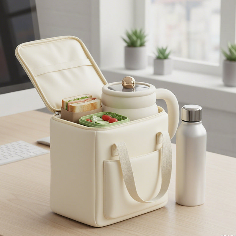 Portable Electric Mug Ceramic Nonstick Adjustable Temp Control