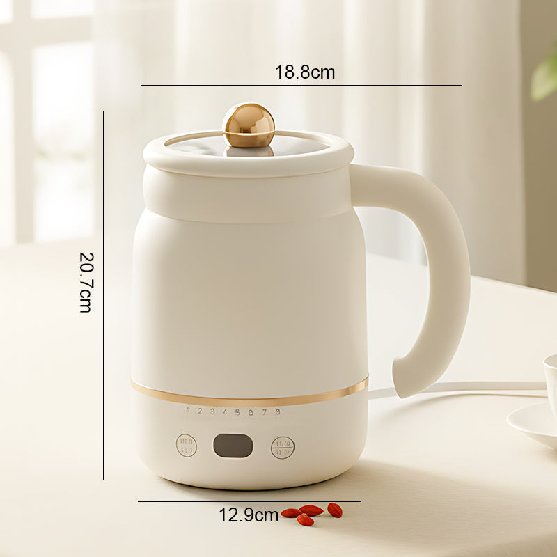 Portable Electric Mug Ceramic Nonstick Adjustable Temp Control