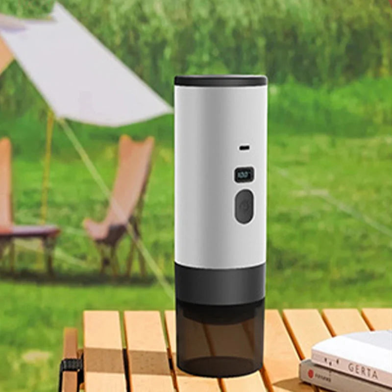 Portable Espresso Machine Battery Powered USB-C Charging LCD Display