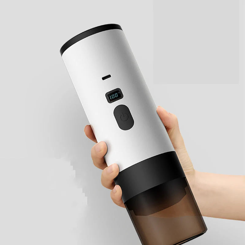 Portable Espresso Machine Battery Powered USB-C Charging LCD Display