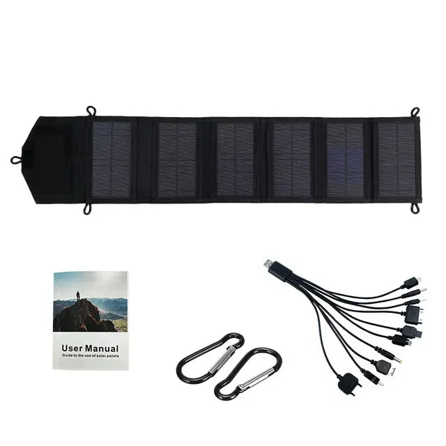 Portable Solar Charger 20W Foldable & Waterproof USB Output