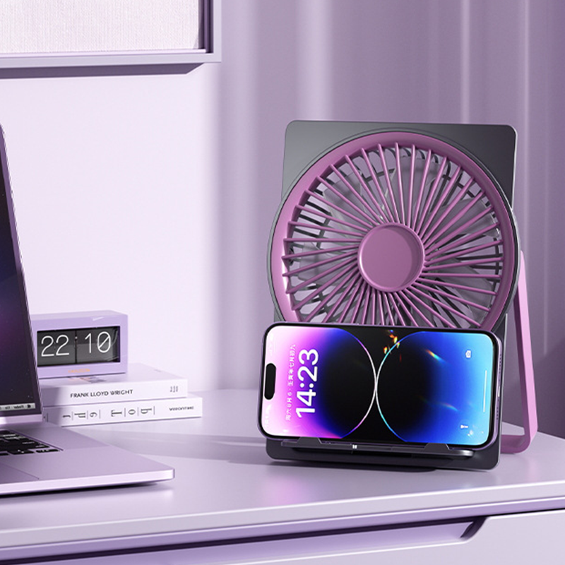 Portable USB Fan Rechargeable Whisper-Quiet Compact