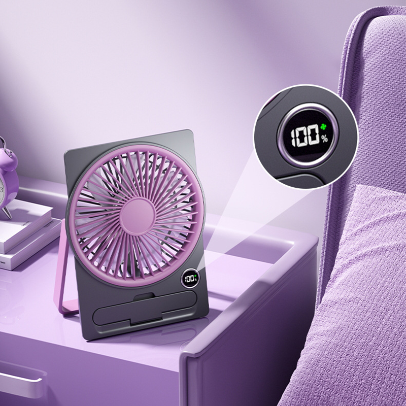 Portable USB Fan Rechargeable Whisper-Quiet Compact