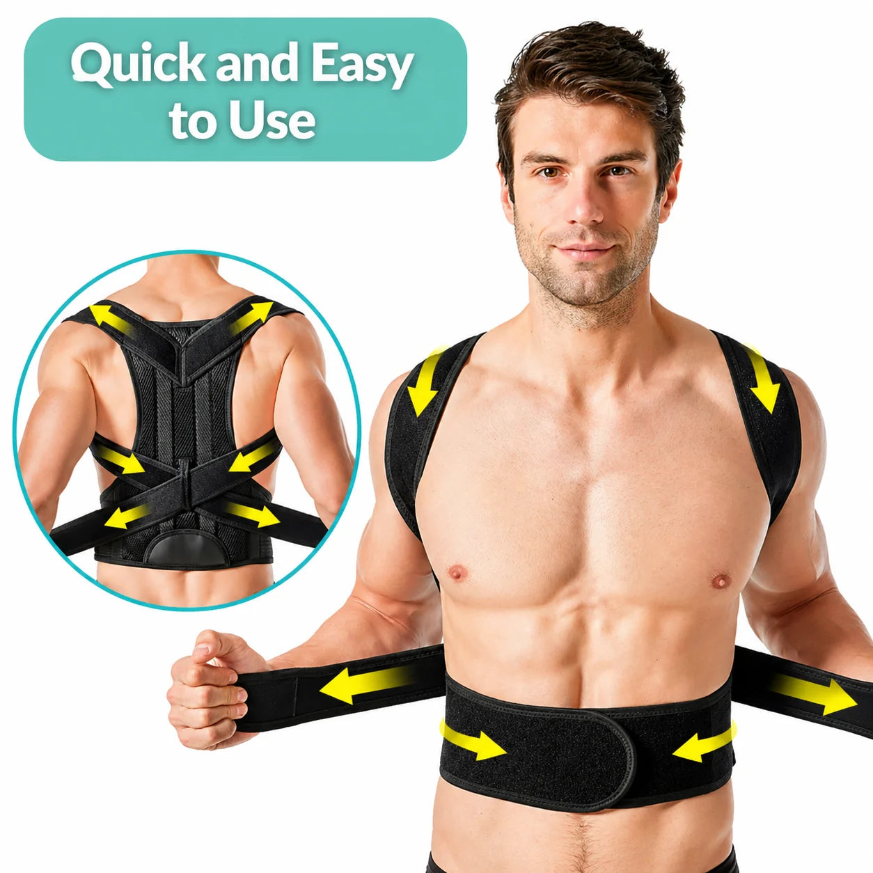 Posture Corrector Breathable Mesh & Adjustable Velcro