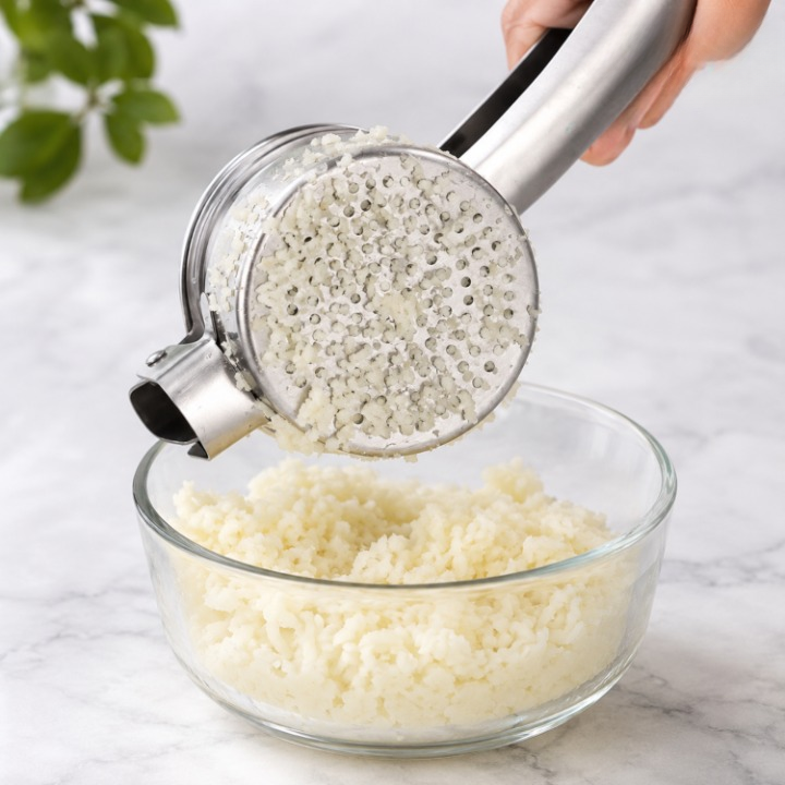 Potato Masher Stainless Steel Ergonomic Handle Dishwasher Safe