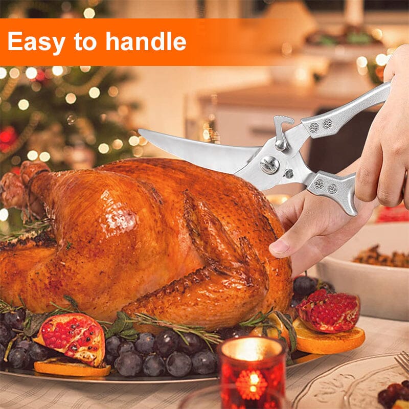 Poultry Shears Stainless Steel Ergonomic Non-Slip Handle