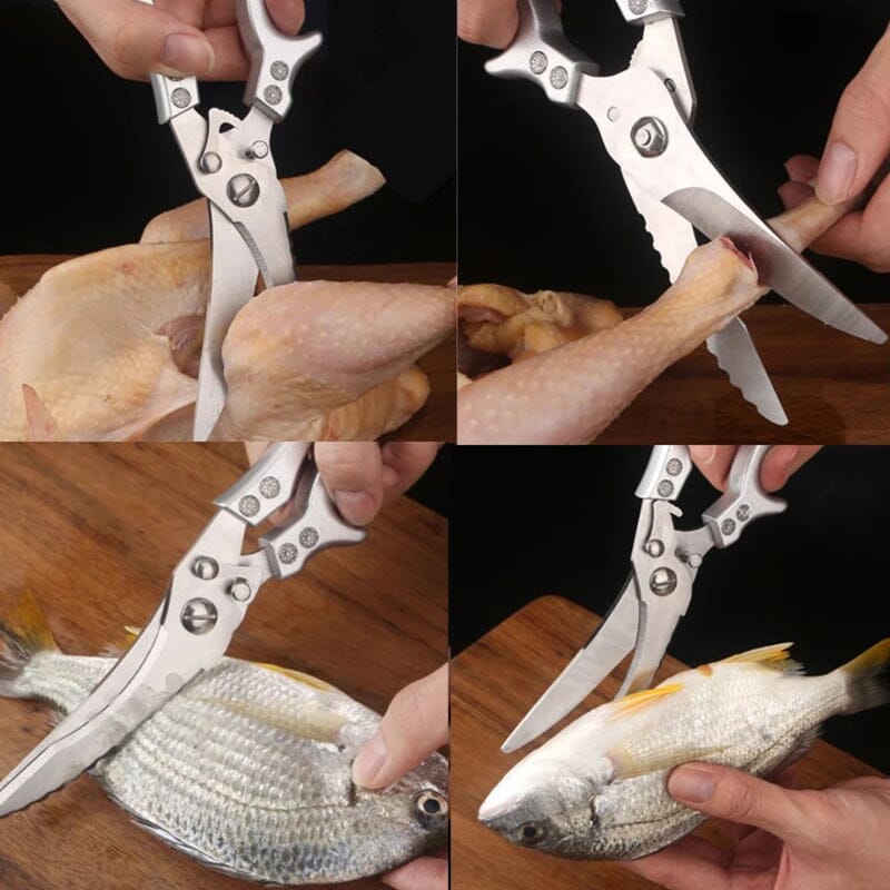 Poultry Shears Stainless Steel Ergonomic Non-Slip Handle