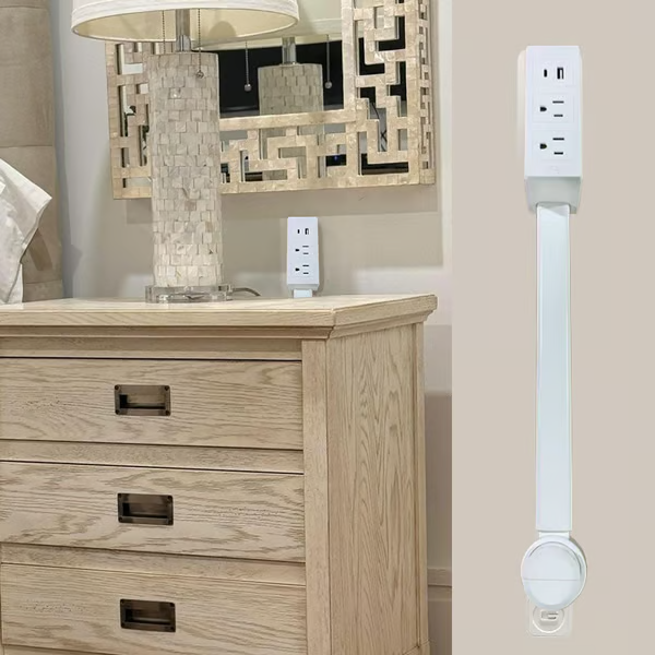 Power Hub Flexible Arm USB & AC Outlets