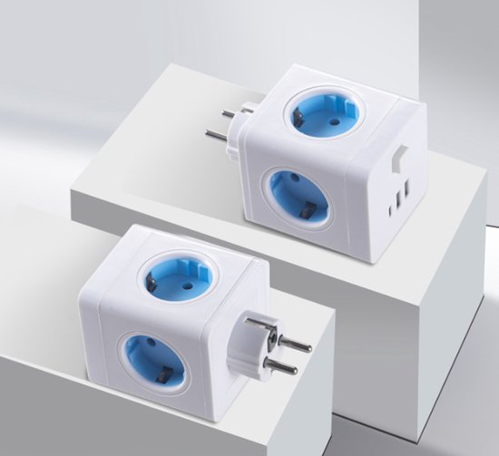 Power Strip Cube 4 Outlets & USB Ports