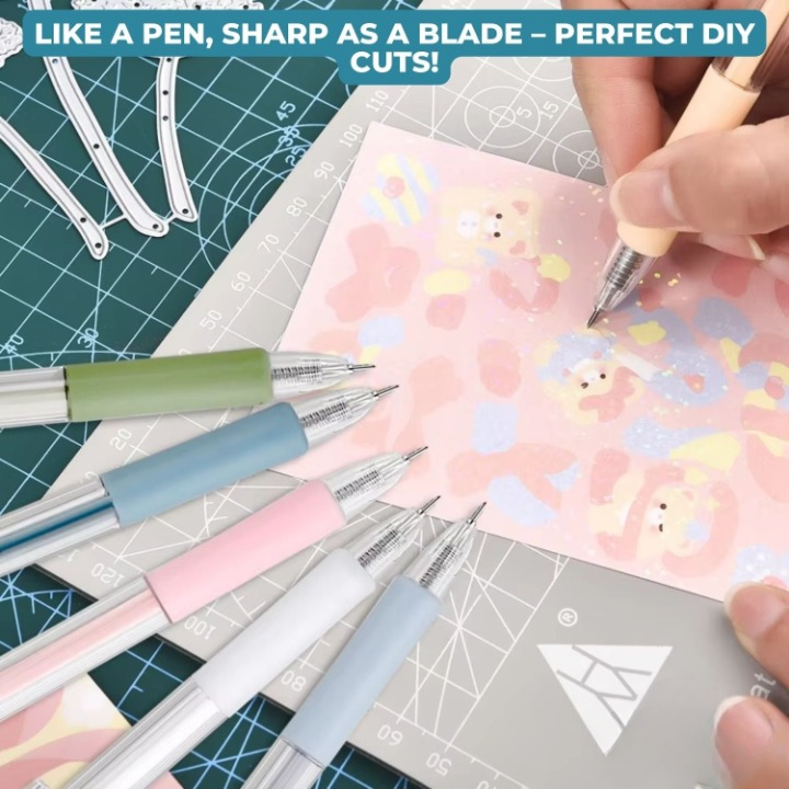 Precision Cutting Pen Set 360° Rotating Blade