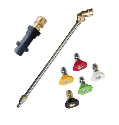 Pressure Washer Extension Pole Telescopic Brass & Stainless
