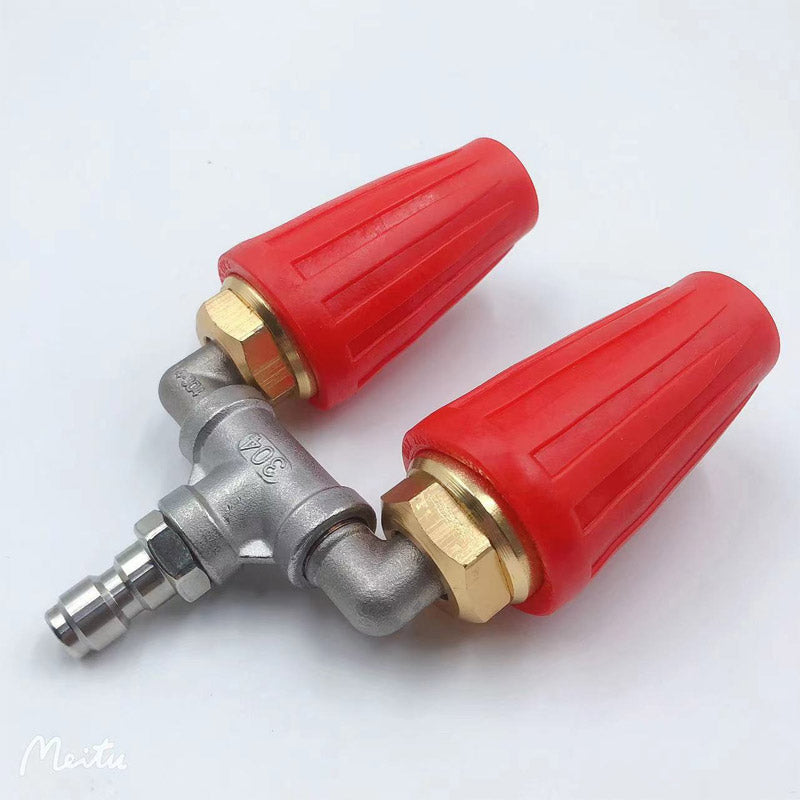 Pressure Washer Nozzle Dual Turbo Stainless Steel Quick Coupling