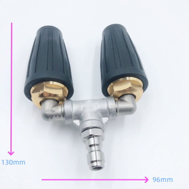 Pressure Washer Nozzle Twin Rotating Turbo Jets Stainless Steel