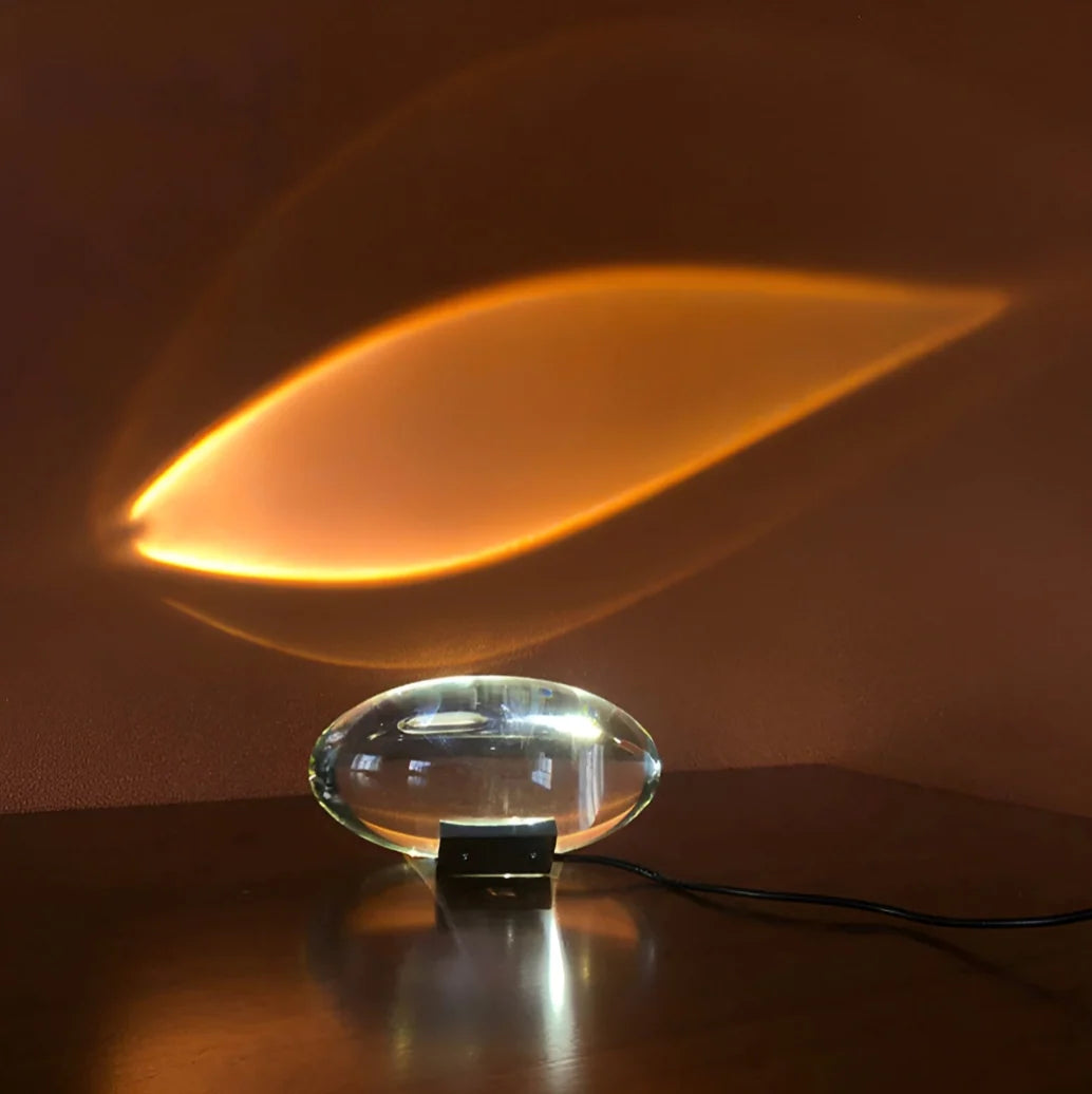 Prism Projection Light Cut Crystal Lens USB Powered
