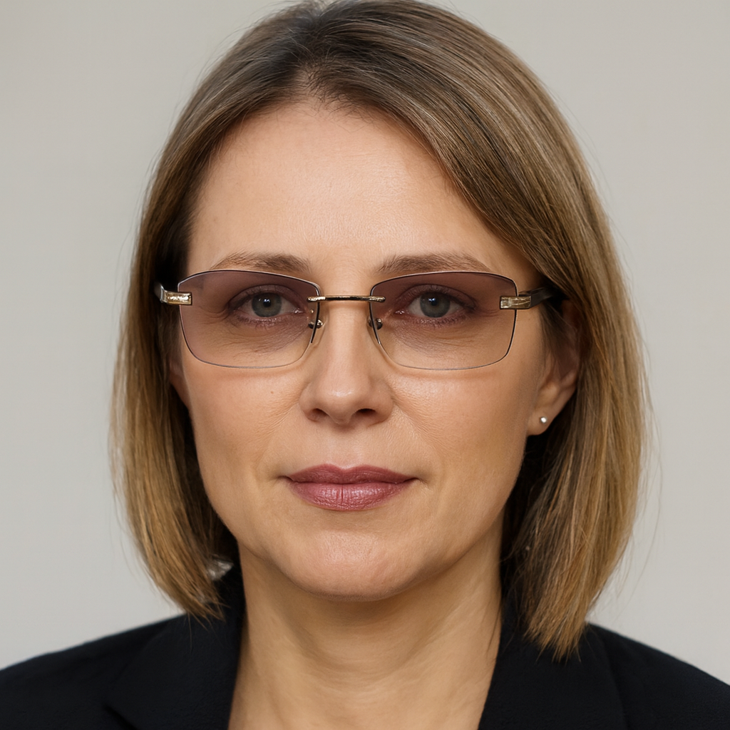 Progressive Glasses Rimless Ultra-Light Frame Anti-Blue Light Coating